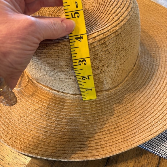 August Hat Company Women’s Wide Brim Summer Hat with Straw Bow - Picture 12 of 12